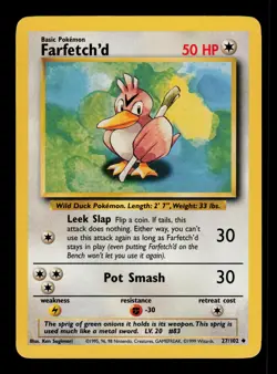 Farfetch'd 27/102 - MP - Base Set, WOTC Pokemon - Image 1