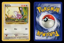 Rattata 61/102 - LP - Base Set, WOTC Pokemon - Image 3