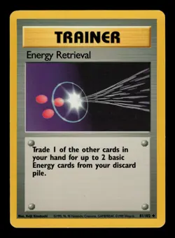 Energy Retrieval 81/102 - LP - Base Set, WOTC Pokemon - Image 1
