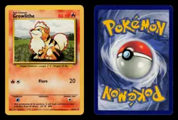 Growlithe 28/102 - LP - Base Set, WOTC Pokemon - Image 3