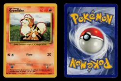 Growlithe 28/102 - MP - Base Set, WOTC Pokemon - Image 3
