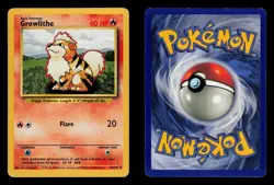 Growlithe 28/102 - LP - Base Set, WOTC Pokemon - Image 3
