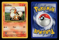 Growlithe 28/102 - LP - Base Set, WOTC Pokemon - Image 3