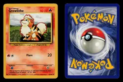 Growlithe 28/102 - MP - Base Set, WOTC Pokemon - Image 3