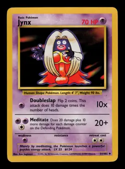 Jynx 31/102 - LP - Base Set, WOTC Pokemon - Image 1