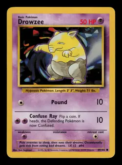 Drowzee 49/102 - LP - Base Set, WOTC Pokemon - Image 1