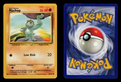 Machop 52/102 - LP - Base Set, WOTC Pokemon - Image 3