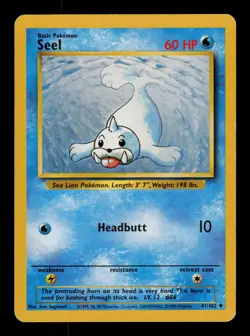 Seel 41/102 - LP - Base Set, WOTC Pokemon - Image 1