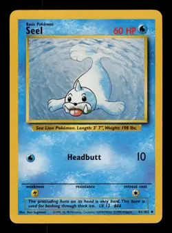 Seel 41/102 - LP - Base Set, WOTC Pokemon - Image 1