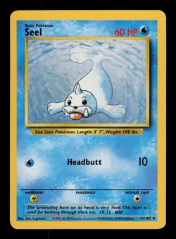Seel 41/102 - LP - Base Set, WOTC Pokemon - Image 1