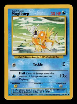 Magikarp 35/102 - LP - Base Set, WOTC Pokemon - Image 1