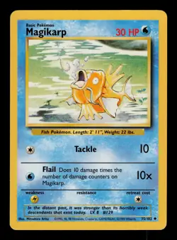 Magikarp 35/102 - LP - Base Set, WOTC Pokemon - Image 1