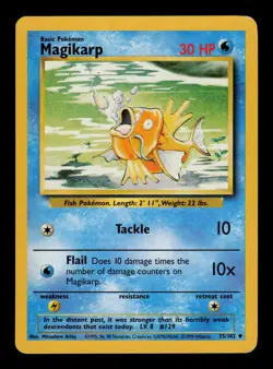 Magikarp 35/102 - LP - Base Set, WOTC Pokemon - Image 1