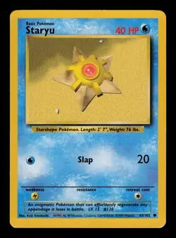 Staryu 65/102 - LP - Base Set, WOTC Pokemon - Image 1