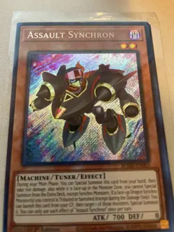ASSAULT SYNCHRON 1ST EDITION SECRET RARE BLMR-EN003 NM YUGIOH! - Image 1