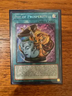 Pot of Prosperity RA01-EN066 Secret Rare 1st Edition NM Yugioh - Image 1