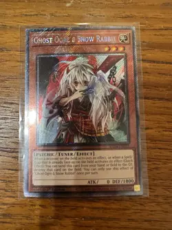 Yugioh | Ghost Ogre & Snow Rabbit | RA04 | Platinum Secret Rare | 1st | NM - Image 1