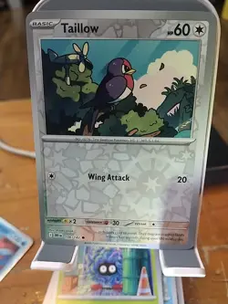Pokemon TCG Taillow 156/182 Sv10: Destined Rivals Reverse Holo Card NM Condition - Image 1