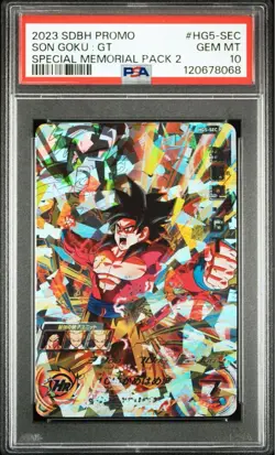 PSA 10 Son Goku GT SEC HG5-SEC 2023 Super Dragon Ball Heroes Card Japanese - Image 1