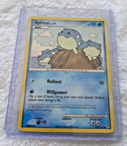 Spheal 102/123 Mysterious Treasures 2007 Pokemon Card Common Non-Holo TCG Game - Image 1