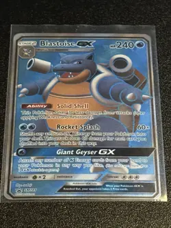 Pokemon Blastoise GX Full Art Holo Black Star Promo Card SM189 Sun & Moon - Image 1