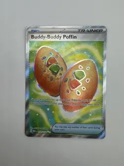 Buddy-buddy Poffin 167/132 Ultra Rare Full Art Mega Evolutions Pokemon TCG Card - Image 1