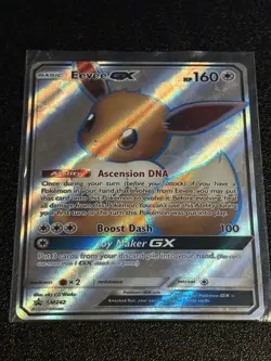 Pokemon Eevee GX Full Art Holo Rare Black Star Promo Card SM242 - Image 1
