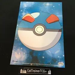 Set 4 Poke Ball Bromide Card Post Card Pokemon Master Ball Great Ultra - Image 4