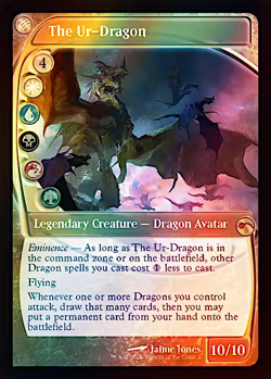 Custom Commander Deck EDH The Ur-Dragon DRAGON TRIBAL Magic MTG case included - Image 1