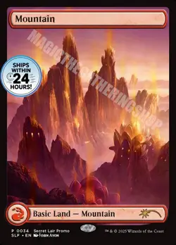 Mountain *MAGIC CON ATLANTA PROMO* #34 -MTG - NEAR MINT - Image 1