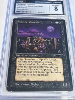 PHYREXIAN GREMLINS 1994 MTG ANTIQUITIES CGC 8 Mint Magic The Gathering Graded - Image 1