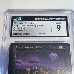 PHYREXIAN GREMLINS 1994 MTG ANTIQUITIES CGC 9 Mint Magic The Gathering Graded - Image 2