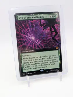 MTG - Web of Life and Destiny - Extended Art Mythic #268 - Spider-Man NM - Image 1