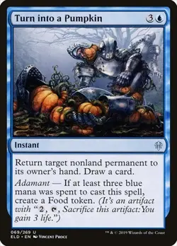 1x Turn into a Pumpkin - Foil NM Eng MTG - Throne of Eldraine - Image 1