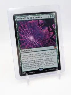 MTG - Web of Life and Destiny - Regular Mythic #122 - Spider-Man NM - Image 1