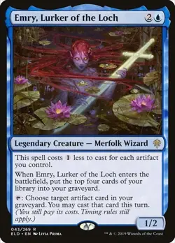 1x Emry, Lurker of the Loch NM Eng MTG - Throne of Eldraine - Image 1