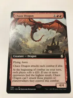 Chaos Dragon 🔥UNPLAYED🔥 Commander Legends: Battle for Baldur's Gate MTG - Image 1