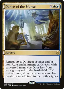 1x Dance of the Manse NM Eng MTG - Throne of Eldraine - Image 1