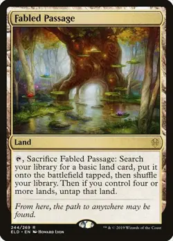 1x Fabled Passage NM Eng MTG - Throne of Eldraine - Image 1