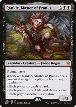 1x Rankle, Master of Pranks NM Eng MTG - Throne of Eldraine - Image 1
