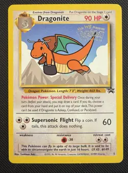 Dragonite WB Stamp Movie Promo 05/53 Wotc Black Star Promo Pokemon S14 - Image 1