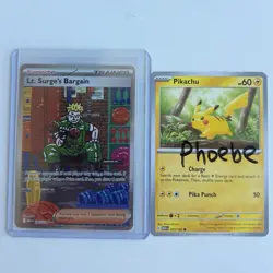 Lt. Surge's Bargain 185/132 Mega Evolution SIR Ultra Rare Pokemon TCG - Image 1