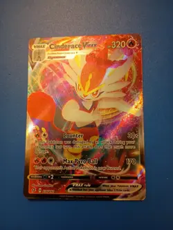 Pokemon Cinderace Vmax 036/192 Rebel Clash Ultra Rare TCG - Image 1