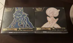 Pokemon Center Mega Evolution Gardevoir & Lucario ETB Elite Trainer Box Set of 2 - Image 1