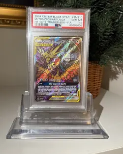 2019 POKEMON HIDDEN FATES ETB PROMO FA/MOLTRES ZAPDOS ARTICUNO GX PSA 10 - Image 1