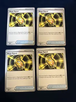 4x - Mega Evolution English: Mega Signal - #121/132 Pokemon TCG PLAYSET - Image 1