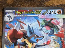 Pokemon Mega Evolutions #179/132 mega Lucario Ex M/NM Special Illustration rare - Image 3