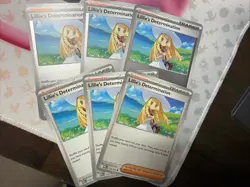 Lillie’s Determination 119/132 Pokemon Mega Evolution 3x Regular 3x Reverse Holo - Image 1