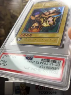 Yugioh PSA 9 Mint Gemini Elf BC-34 Ultimate Rare 2001 Japanese Graded Card - Image 4