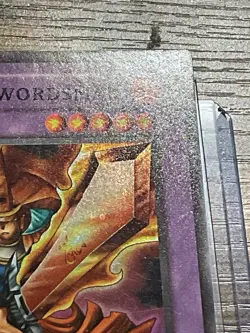 Yugioh Flame Swordsman LOB-003 1st Edition English Glossy Foil/Print Line Error - Image 4